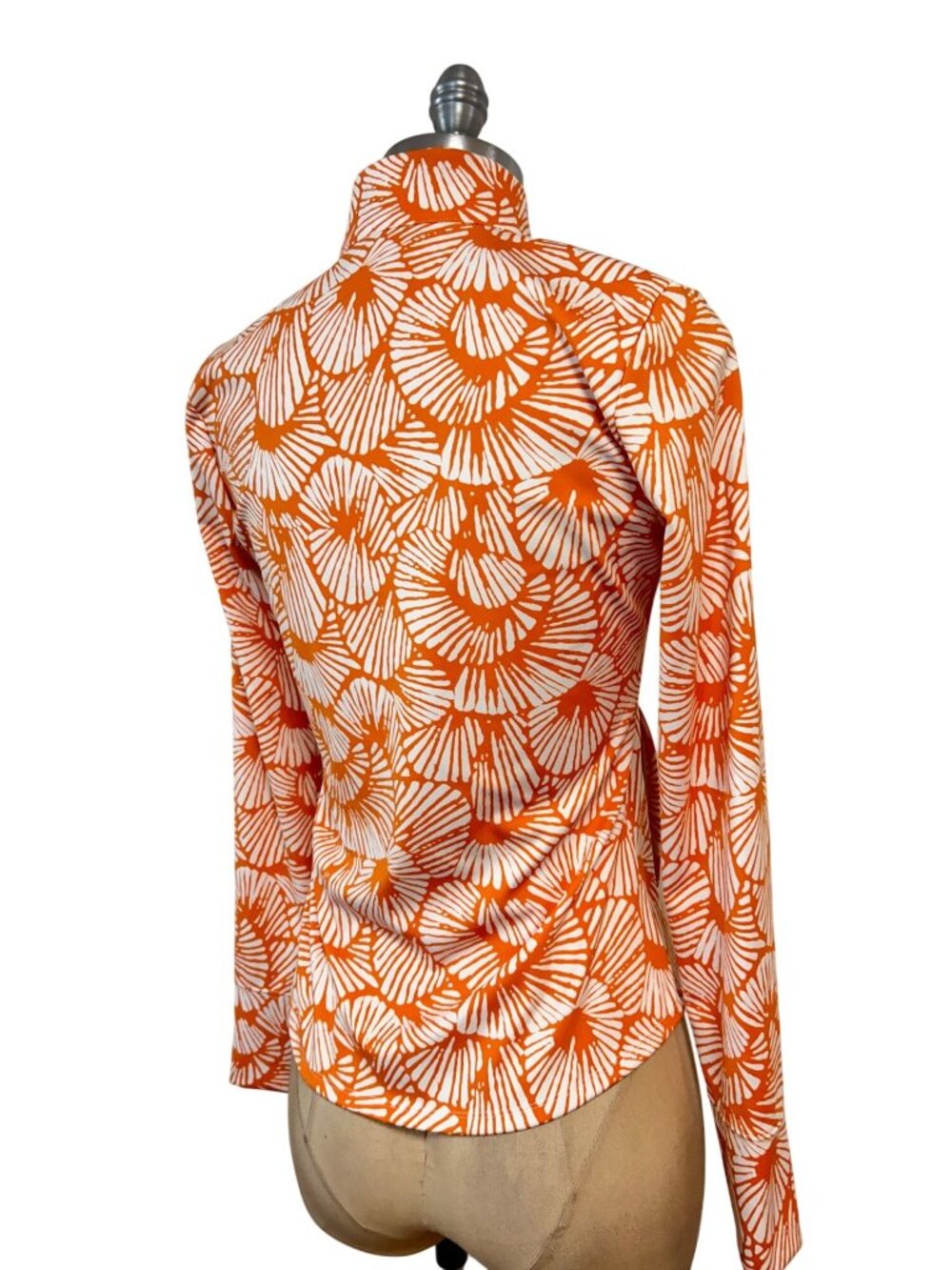 Tommy Bahama Golf Tennis Full Zip Jacket Pullover Orange Small - Picture 3 of 5